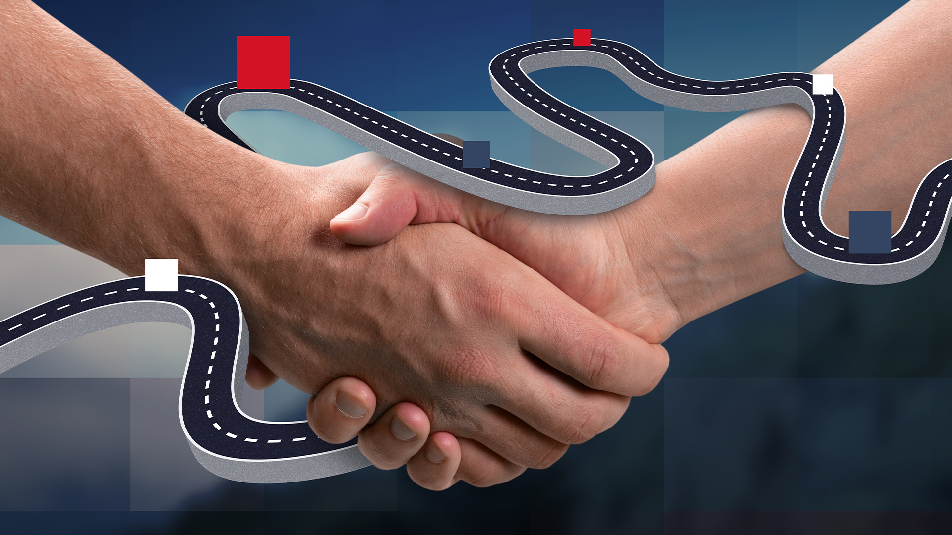 Splecione dłonie jako znak współpracy